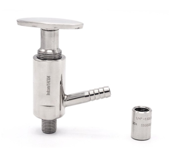 Nerezový vzorkovací ventil, závitový 1/4"