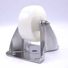 Kolečka transportní pevná nerezová, průměr 80 mm