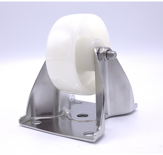 Kolečka transportní pevná nerezová, průměr 80 mm