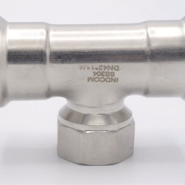 T-kus, lisovací F/F(závit vnitřní)/F 42_1 1/4"_42