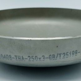 klenuté dno DN250 nerezová ocel, 3 mm, šikmá hrana