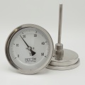 Celonerezový bimetalový teploměr s ponorným dříkem, závitový (1/2”) 100 mm