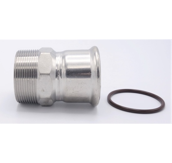 Přechodka lisovací/závit vnější 54 mm_2" nerezová