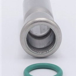 Lisovací redukce (redukovaná vsuvka) M/F 18/15 mm, nerez