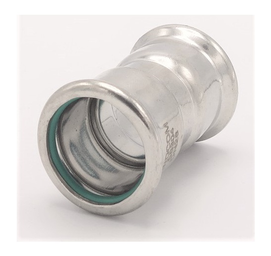 Hrdlo (spojka), lisovací, F 28 mm, nerezová ocel