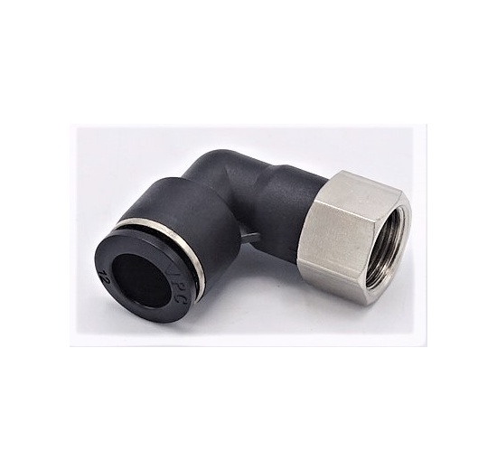 Koleno otočné s vnitřním závitem DN 10mm x 1/4, pneumatické prvky