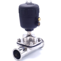 Pneumaticky ovládané membránové ventily, clamp typ C-C