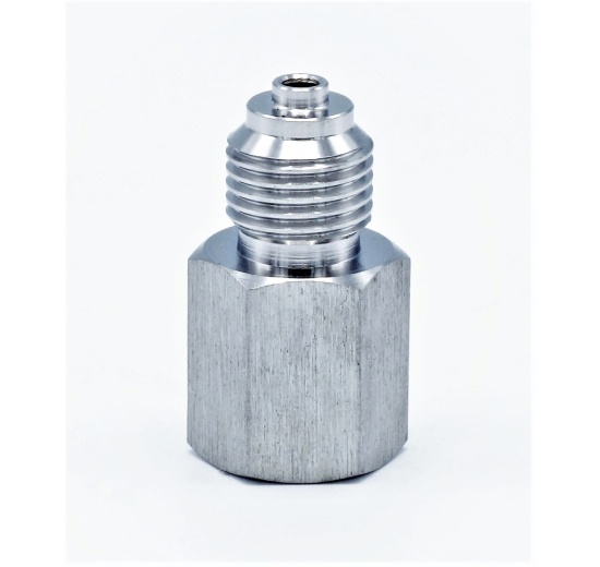 závitová redukce VNI/VNĚ se šestihranem - vnitřní válcový závit 1/4" G (BSP) / vnější metrický závit M12x1,5 (MPT)