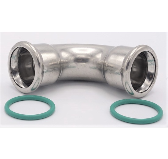 Koleno 90°, lisovací, F/F 28 mm