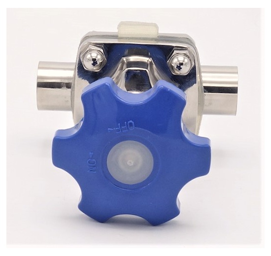 Membránový ventil, navařovací S-S, Silikon | DN20(22x1,5mm)