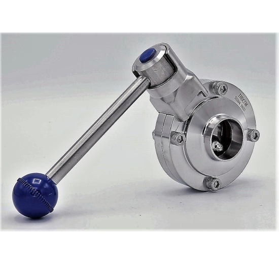 Nerezová klapka přímá, navařovací typ S-S | DN32 (34x1.5mm)