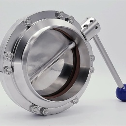 Nerezová klapka přímá, navařovací typ S-S DN125