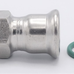 Přechodka lisovací/závit vnější 22 mm_3/4" nerez