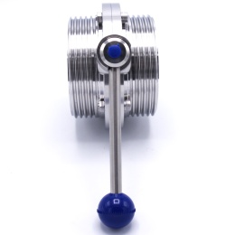 Nerezová klapka přímá, závitová typ G-G DN100