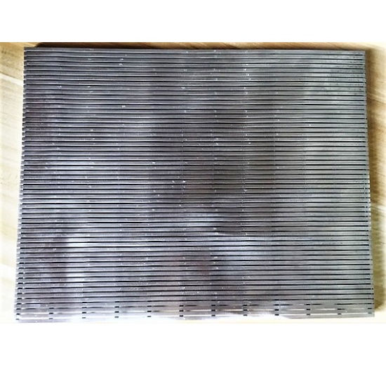 svařované, štěrbinové síto - procesy při zahušťování, odvodňování, protlačování, sušení a fermentaci v potravinářském a zpracovatelském průmyslu