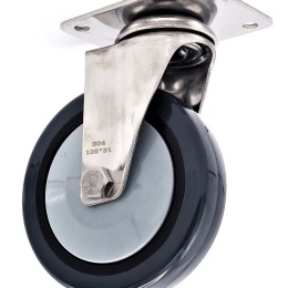 Kolečka transportní otočná nerezová, průměr 125 mm