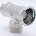 T-kus, nerezový, lisovací F/M(závit vnější)/F 42_1 1/4"_42