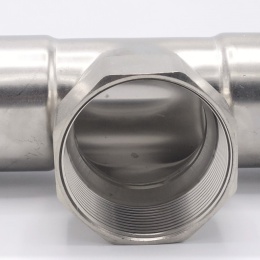 T-kus, nerezový,lisovací F/F(závit vnitřní)/F 54_2"_54