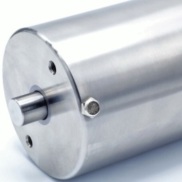 detail celonerezového pneumatického pohonu pro klapky DN80 a DN100