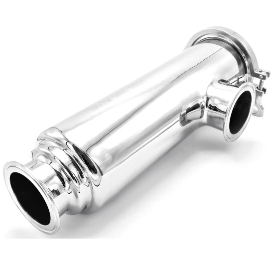 trubkový rohový filtr DN 65, clamp připojení DN 65 (K91)