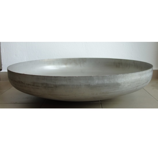Nerezové klenuté dno| DN700 (706x3 mm), rovná hrana