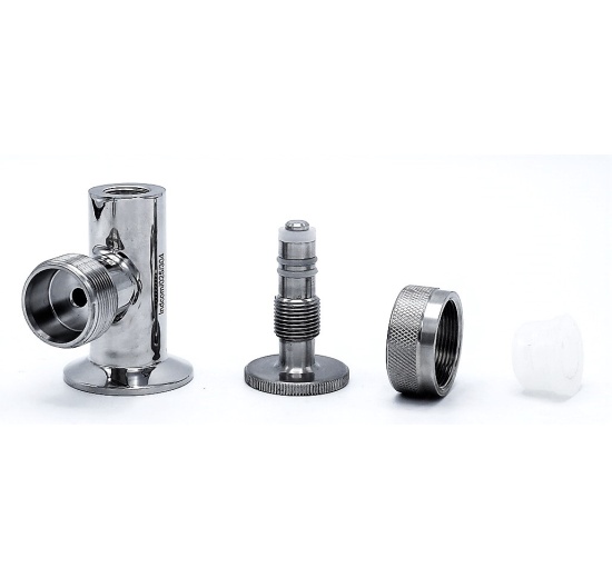 Stavoznak se vzorkovacím kohoutkem, clamp DN25