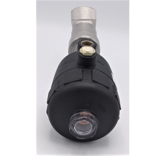 Pneumaticky ovládaný ventil se šikmým sedlem- 45°,  G-závit  1"