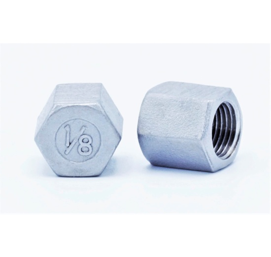 nerezové zátky (víčka), typ 326, vnitřní válcový závit 1/8" (DN6)