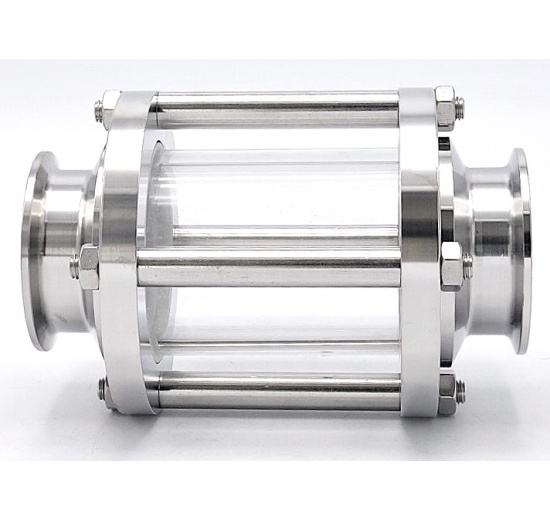 Průhledítko potrubní, clamp DN50, krátké