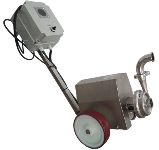 Mobilní odstředivé čerpadlo s otevřeným oběžným kolem 1.1 KW