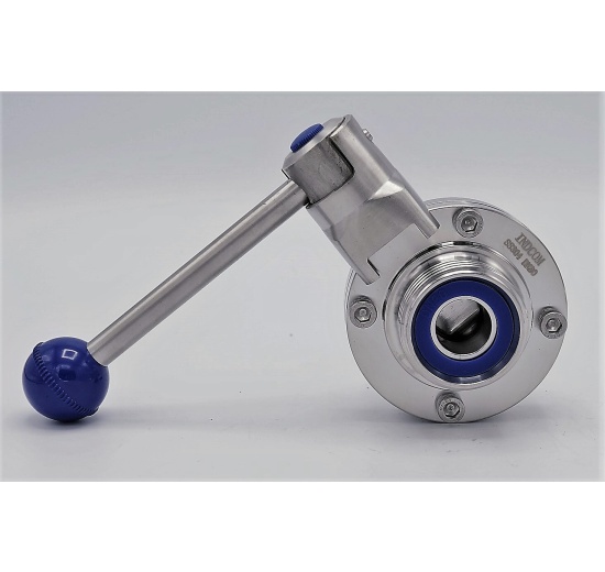 Nerezová klapka přímá (motýlová klapka) závitová typ G-G DN20