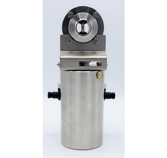 Nerezová klapka přímá DN25, závitová-navařovací typ G-S, s pneumatickým pohonem