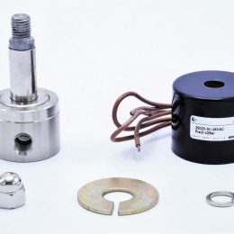 detail nerezového elektromagnetického ventilu, připojení G 1/8", AC 24V