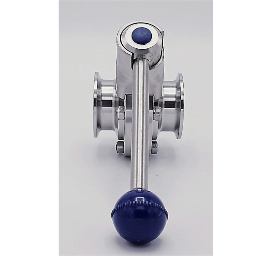 DN25 Nerezová klapka přímá, clamp typ C-C