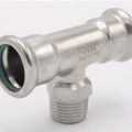 T-kus, lisovací F/M(závit vnější)/F 22_1/2"_22, nerezová ocel