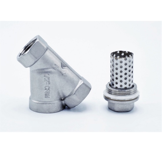 šikmý Y filtr s nerezovým sítkem, závitový DN15
