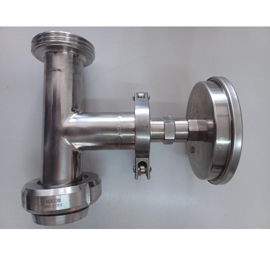 Potrubní díl šroubení mlékárenské_měření teploty