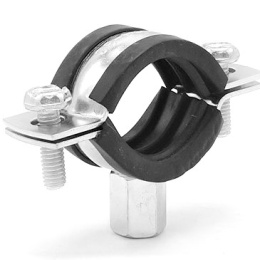 Objímka potrubní s gumou EPDM, dvoušroubová, pozinkovaná