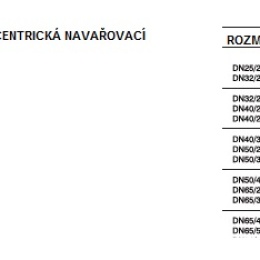 Redukce excentrická, navařovací, krátká  DN65/50