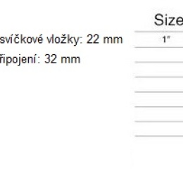 nerezový ventilační filtr - rozměry