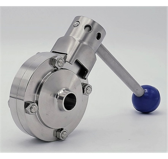 Nerezová klapka přímá, navařovací, typ S-S, DN15