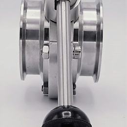 Nerezová klapka přímá, clamp typ C-C | DN65_180 (K91)