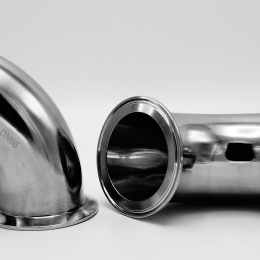 CLAMP kolena nerezová 90° DN65