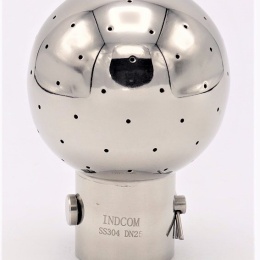 Fixní mycí hlavice navařovací, na závlačku, připojení 28.5/32 mm, průměr koule 63 mm