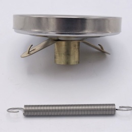 Celonerezový bimetalový teploměr, příložní, průměr ciferníku 63 mm (0-120 ℃)