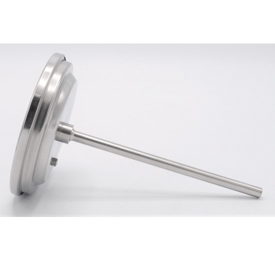 Celonerezový bimetalový teploměr s ponorným dříkem 150 mm, do jímky, 0-300 ℃