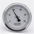 Celonerezový bimetalový teploměr s ponorným dříkem, do jímky 0-50 ℃, 100 mm