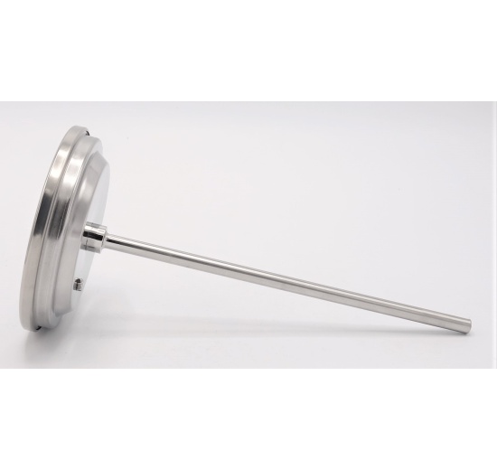 Celonerezový bimetalový teploměr s ponorným dříkem, do jímky -30/50 ℃, 200 mm