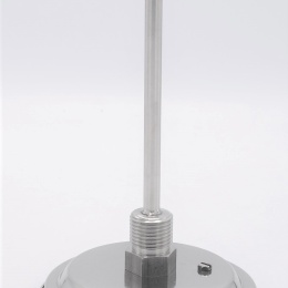 Celonerezový bimetalový teploměr s ponorným dříkem, závitový (1/2”), -30/50℃, 150 mm