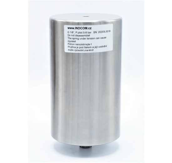 celonerezový jednočinný pneumatický pohon pro přímé klapky DN80-DN100